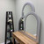 Genova Framed Mirror - Crescent Cathedral - Silver Spray - Lifestyle Group