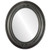 Beveled Mirror - Winchester Oval Frame - Black Silver