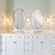 Oval Frameless Beveled Mirror