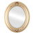 Beveled Mirror - Winchester Oval Frame - Gold Spray
