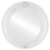Flat Mirror - Winchester Round Mirror - Linen White