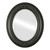 Beveled Mirror - Winchester Oval Frame - Matte Black