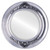 Beveled Mirror - Winchester Round Frame - Silver Leaf with Black Antique