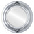 Beveled Mirror - Winchester Round Frame - Silver Spray