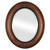 Beveled Mirror - Winchester Oval Frame - Vintage Walnut