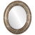 Beveled Mirror - Somerset Oval Frame - Champagne Silver