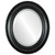 Beveled Mirror - Somerset Oval Frame - Gloss Black