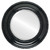 Beveled Mirror - Somerset Round Frame - Gloss Black