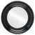 Flat Mirror - Somerset Circle Frame - Gloss Black