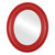 Flat Mirror - Somerset Oval Frame - Holiday Red