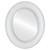 Beveled Mirror - Somerset Framed Oval Mirror - Linen White