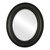 Beveled Mirror - Somerset Oval Frame - Matte Black