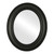 Flat Mirror - Somerset Oval Frame - Matte Black