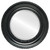 Beveled Mirror - Somerset Round Frame - Matte Black