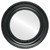 Flat Mirror - Somerset Circle Frame - Matte Black