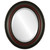Beveled Mirror - Somerset Oval Frame - Rosewood