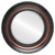 Beveled Mirror - Somerset Round Frame - Rosewood