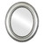 Flat Mirror - Somerset Oval Frame - Silver Leaf with Black Antique