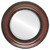 Beveled Mirror - Somerset Round Frame - Vintage Cherry