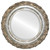 Beveled Mirror - Venice Round Frame - Champagne Silver