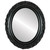 Flat Mirror - Venice Oval Frame - Gloss Black