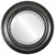Beveled Mirror - Chicago Round Frame - Black Silver