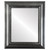 Flat Mirror - Chicago Rectangle Frame - Black Silver