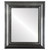 Flat Mirror - Chicago Rectangle Frame - Black Silver