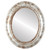 Flat Mirror - Chicago Oval Frame - Champagne Silver
