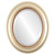 Beveled Mirror - Chicago Oval Frame - Desert Gold
