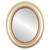 Flat Mirror - Chicago Oval Frame - Desert Gold