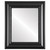 Flat Mirror - Chicago Rectangle Frame - Gloss Black