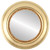 Flat Mirror - Chicago Circle Frame - Gold Leaf