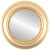 Flat Mirror - Chicago Circle Frame - Gold Spray