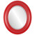 Beveled Mirror - Chicago Oval Frame - Holiday Red