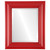 Beveled Mirror - Chicago Rectangle Frame - Holiday Red