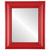 Flat Mirror - Chicago Rectangle Frame - Holiday Red