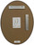 Oval Floater Mirror - Back View