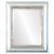 Beveled Mirror - Chicago Rectangle Frame - Silver Leaf with Brown Antique