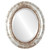 Beveled Mirror - Boston Oval Frame - Champagne Silver