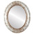 Flat Mirror - Boston Oval Frame - Champagne Silver