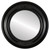 Beveled Mirror - Boston Round Frame - Gloss Black