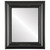 Flat Mirror - Boston Rectangle Frame - Matte Black