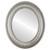 Flat Mirror - Boston Oval Frame - Silver Shade