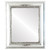 Flat Mirror - Boston Rectangle Frame - Silver Leaf with Black Antique