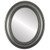 Flat Mirror - Heritage Oval Frame - Black Silver