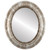 Flat Mirror - Heritage Oval Frame - Champagne Silver