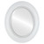 Beveled Mirror - Heritage Framed Oval Mirror - Linen White