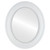 Flat Mirror - Heritage Oval Mirror - Linen White