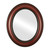 Flat Mirror - Heritage Oval Frame - Vintage Cherry